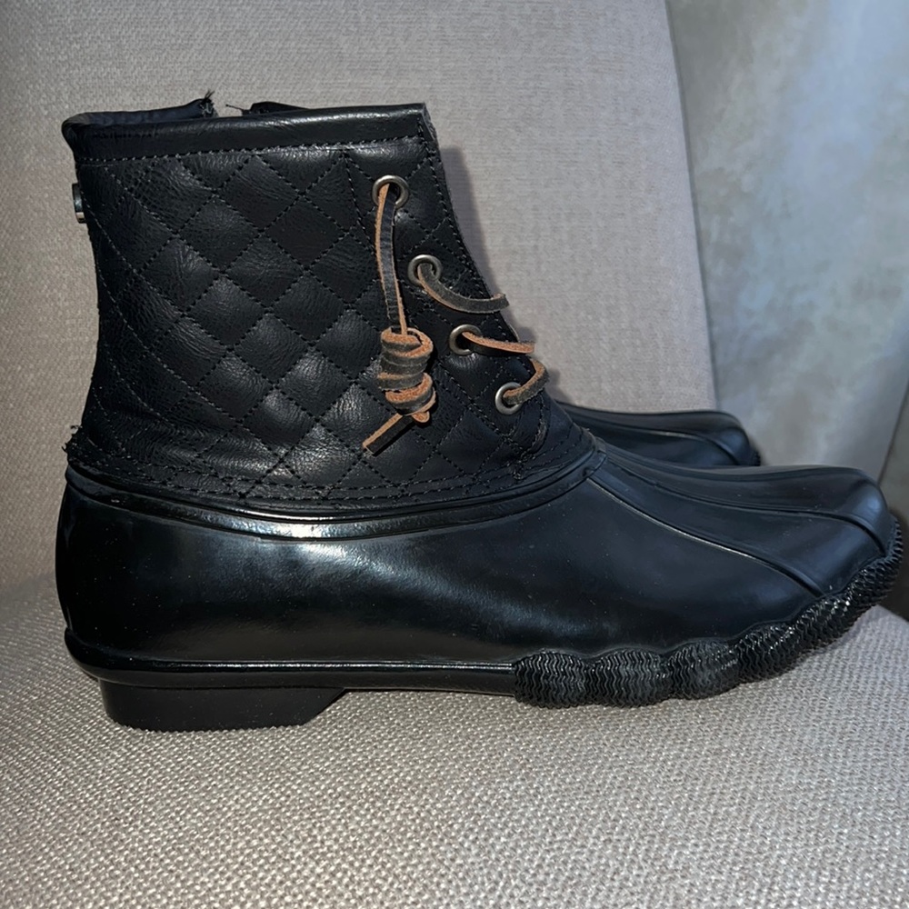 Steve Madden Tillis Black Rain Boots